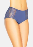 Majtki damskie - Majtki Bawełniane Wysokie Loren granatowe, Teyli - miniaturka - grafika 1