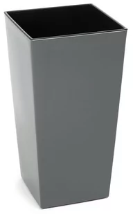 LAMELA Doniczka Finezja z wkładem połysk Antracyt 14x14 H:26 LA531-82 - Donice - miniaturka - grafika 1