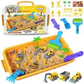 Sortery dla dzieci - WOOPIE Piasek Kinetyczny 1,5 kg Zestaw XXL Plac - miniaturka - grafika 1