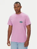 Koszulki męskie - Quiksilver T-Shirt Ev Beach Blast EQYZT08046 Fioletowy Regular Fit - miniaturka - grafika 1