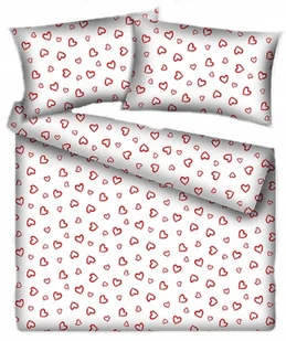pościel bawełna lux 180x200 + 2 poszewka B 207 walentynka biała - Pościel pościel bawełna lux 180x200 + 2 poszewka B 207 walentynka biała - Pościel - miniaturka - grafika 1