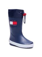 Buty dla dziewczynek - Tommy Hilfiger Kalosze Rain Boot T3X6-30766-0047 M Granatowy - miniaturka - grafika 1