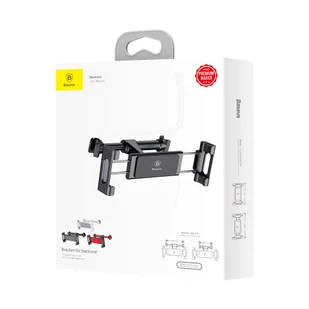 Baseus Backseat Car Mount uchwyt do tabletów smartfonów 4,7 - 12,9" na zagłówek czarny (SUHZ-01) - Akcesoria do tabletów i e-booków - miniaturka - grafika 12