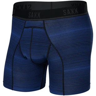 Bokserki do biegania/ bokserki męskie sportowe SAXX KINETIC Light paski - niebieskie - Majtki męskie - miniaturka - grafika 1