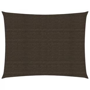 vidaXL Żagiel przeciwsłoneczny, 160 g/m, brązowy, 3,5x4,5 m, HDPE vidaXL - Parasole ogrodowe - miniaturka - grafika 1