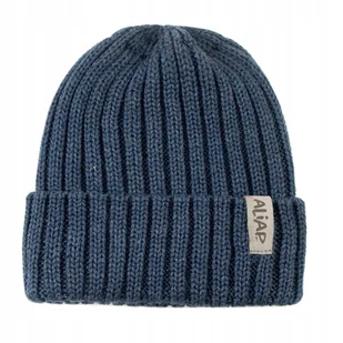 Aliap Czapka dziecięca rozm .50-52 Grafitowy Wełna merino 100% 2-8 lat - Czapki dla dzieci - miniaturka - grafika 1