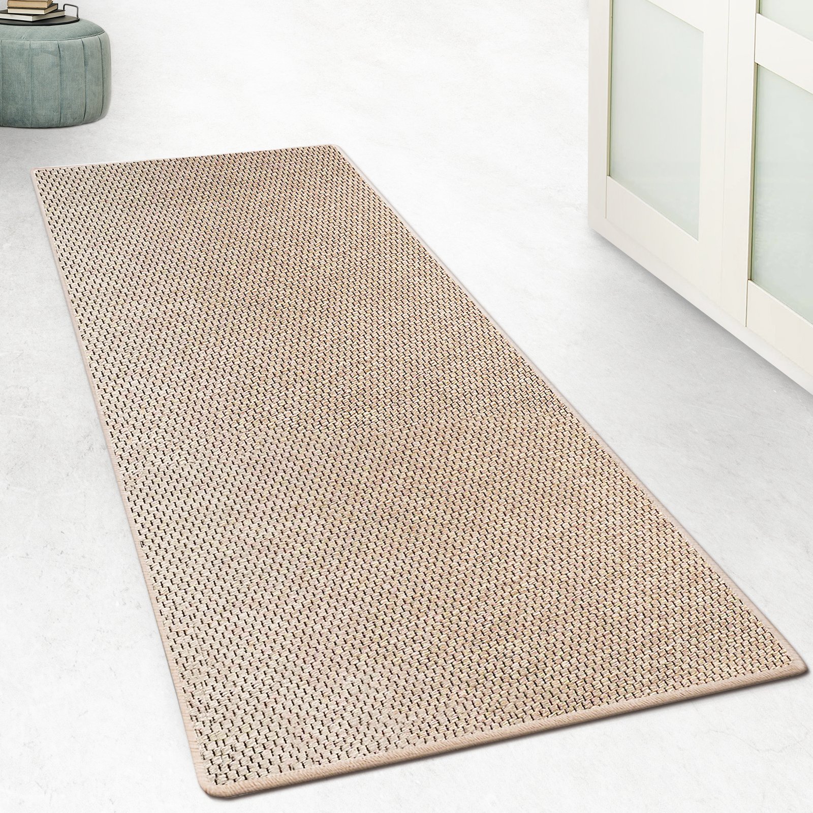 Dywan na wymiar Calcutta Sisal Beige Szerokość: 200 cm, Długość: 400 cm