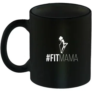 Healthy plan by ann AL - Kubek czarny "#Fitmama" KC011 - Kubki - miniaturka - grafika 1