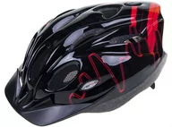 Kaski rowerowe - Kask Verso MV-PR-04 czarno-czerwony - miniaturka - grafika 1