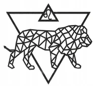 Puzzle - DREWNIANE PUZZLE 3D DEKORACJA ŚCIENNA ZNAK ZODIAKU LEW ZESTAW DO ZŁOŻENIA - miniaturka - grafika 1