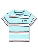 Kaftaniki dla niemowląt - Timberland Koszulka w kolorze błękitno-biało-czerwonym - miniaturka - grafika 1