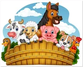 Pomoce naukowe - Wiejskie zwierzęta - grupa2 - miniaturka - grafika 1