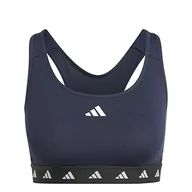 Biustonosze - adidas PowerReact Lekkie wsparcie sportowe stanik, Legend Ink, XXS - miniaturka - grafika 1