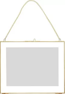 Hubsch Ramka na zdjęcia 30 x 24 cm złota na łańcuszku 150209 - Ramki na zdjęcia - miniaturka - grafika 2