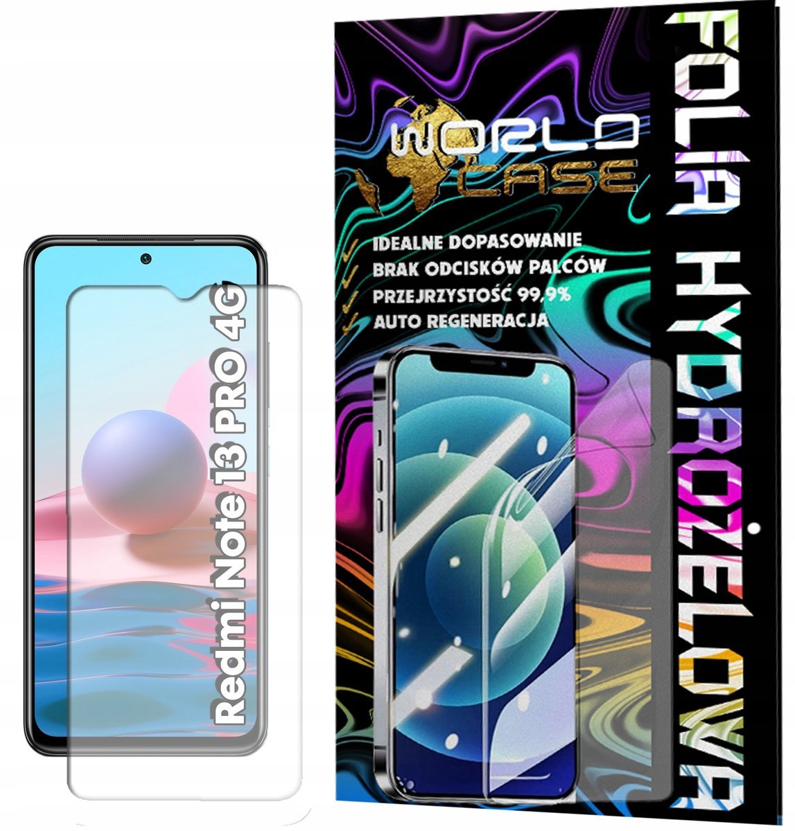 FOLIA HYDROŻELOWA OCHRONNA DO XIAOMI NOTE 13 PRO 4G - NA EKRAN MOCNA
