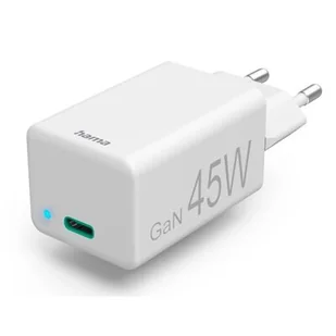 Ładowarka sieciowa HAMA GAN Qualcomm QC/PD 45W Biały - Ładowarki do telefonów - miniaturka - grafika 1