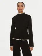 Swetry damskie - Luisa Spagnoli Golf Monet 58404 Beżowy Regular Fit - miniaturka - grafika 1