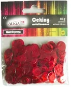 Dekoratorstwo - Cekiny Metalizowane, Czerwone 10 G. Aliga - miniaturka - grafika 1