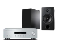 Zestawy stereo - Yamaha A-S201 (srebrny) + Tesi 3 (czarny) - miniaturka - grafika 1