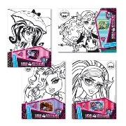 Podobrazia, bloki, papiery - Starpak Podobrazie 22,5x30cm Monster High - miniaturka - grafika 1