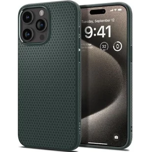 Spigen Liquid Air do iPhone 15 Pro Max abyss green - Etui i futerały do telefonów - miniaturka - grafika 1