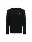 Bluzy męskie - felpa uomo lee 112121791 patch crew black - LEE - miniaturka - grafika 1