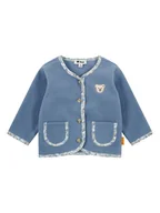 Bluzy i sweterki niemowlęce - Steiff Kardigan w kolorze niebieskim - miniaturka - grafika 1