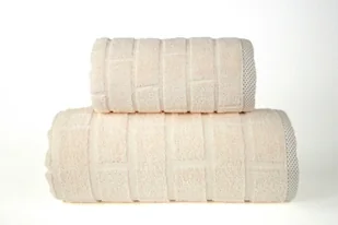 Ręcznik, bawełniany ręcznik kąpielowy, Loft, gruby Brick 70x140cm Kremowy - Ręczniki - miniaturka - grafika 1