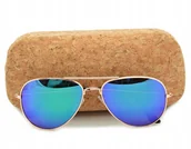 Okulary przeciwsłoneczne - PILOTKI Okulary LUSTRZANE AVIATOR PRZECIWSŁONECZNE - miniaturka - grafika 1