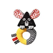 Grzechotki dla dzieci - Grzechotka kontrastowa Mouse Babyono - miniaturka - grafika 1