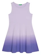 Sukienki i spódniczki dla dziewczynek - United Colors Of Benetton Sukienka letnia 3NPDCV011 Fioletowy Regular Fit - miniaturka - grafika 1