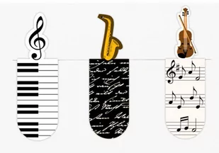 Zakładki magnetyczne Muzyka zestaw 3 sztuk Moses - Przybory szkolne - miniaturka - grafika 1