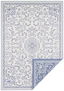 Niebiesko-kremowy dywan odpowiedni na zewnątrz NORTHRUGS Leyte, 80x150 cm - Dywany zewnętrzne - miniaturka - grafika 1