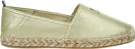 Espadryle damskie - Tommy Hilfiger Espadryle damskie FW0FW07694 0HS Kolor: Złoty Rozmiar: 38 - miniaturka - grafika 1