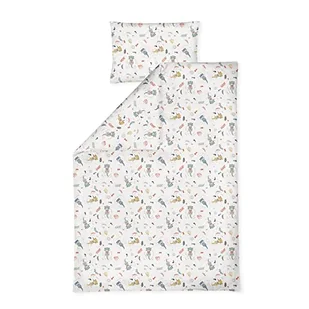 Julius Zöllner Jersey - pościel dziecięca 100 x 135 + 40 x 60 cm, 2-częściowy zestaw poszewek na kołdrę i poszewki na poduszkę, 100% bawełna dżersejowa, z zamkiem błyskawicznym, Standard 100 by - Pościel dla dzieci - miniaturka - grafika 1