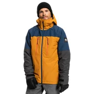 Kurtki narciarskie - Męska Kurtka ocieplana QUIKSILVER MISSION PLUS JK M SNJT CNR0 EQYTJ03371-CNR0 – Brązowy - miniaturka - grafika 1