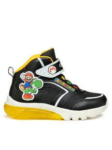 Geox Sneakersy J Ciberdron Boy J46LBJ 054FU C0054 M Czarny - Buty dla chłopców - miniaturka - grafika 1