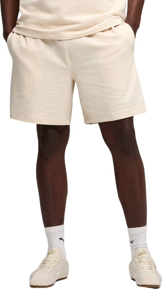 Puma Spodenki męskie Puma ESS Elevated Material beżowe 692057 87 XL