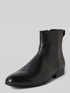 Skórzane buty ze zamkami błyskawicznymi - Botki męskie - miniaturka - grafika 1