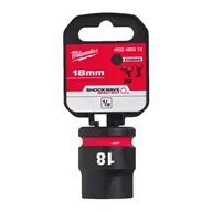 Bity - Nasadka udarowa 1/2 krótka 18 mm MILWAUKEE - miniaturka - grafika 1