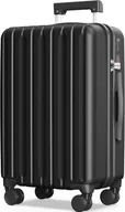 Walizki - SHOWKOO Walizka podróżna z twardą obudową 93 L. czarna - miniaturka - grafika 1