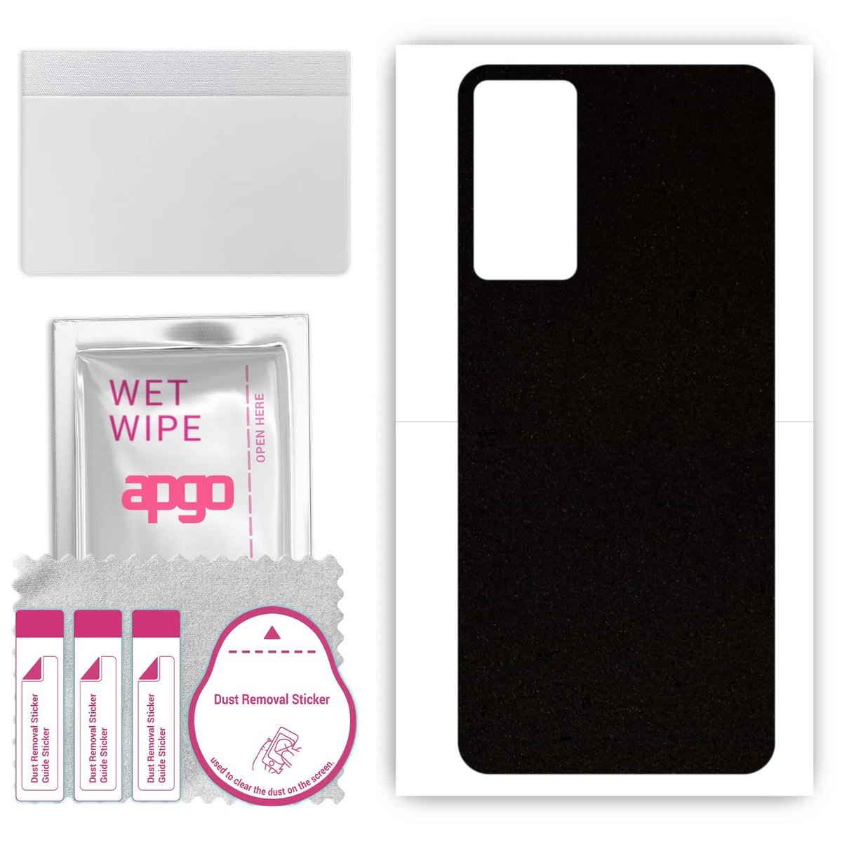 Folia naklejka skórka strukturalna na TYŁ Zamsz do Infinix Hot 11S NFC - Zamsz Czarny - apgo SKINS