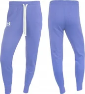 Spodnie sportowe damskie - Under Armour Spodnie damskie Under Armour Rival Fleece fioletowe 1356416 495 L - miniaturka - grafika 1