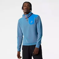 Bluzy sportowe damskie - New Balance Bluza Q SPEED SHIFT HOODIE MT21286SBU - miniaturka - grafika 1