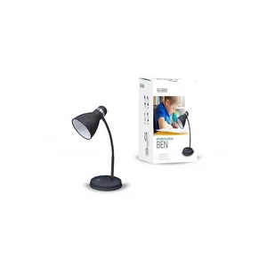INQ Lampka biurkowa INQ Ben, E27, czarna, 40 W - Lampy stojące - miniaturka - grafika 1