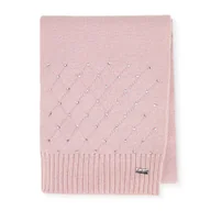 Apaszki i szaliki męskie - Damski szalik z kryształkami różowy - miniaturka - grafika 1