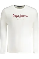 Koszulki męskie - MĘSKI T-SHIRT Z KRÓTKIM RĘKAWEM PEPE JEANS BIAŁY - miniaturka - grafika 1