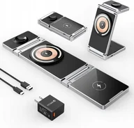 Ładowarki do telefonów - Magnetyczna stacja ładująca Ładowarka MagSafe 3w1 do APPLE A80 - miniaturka - grafika 1