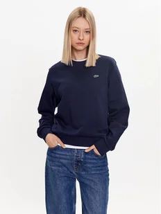 Lacoste Bluza SF9202 Granatowy Regular Fit - Bluzy damskie - miniaturka - grafika 1