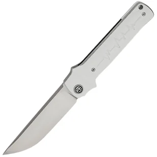 Petrified Fish PFB04 Tena Satin D2 Biały G10 PFB04WS - Scyzoryki - miniaturka - grafika 1